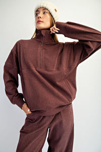 Rib Brushed Pullover