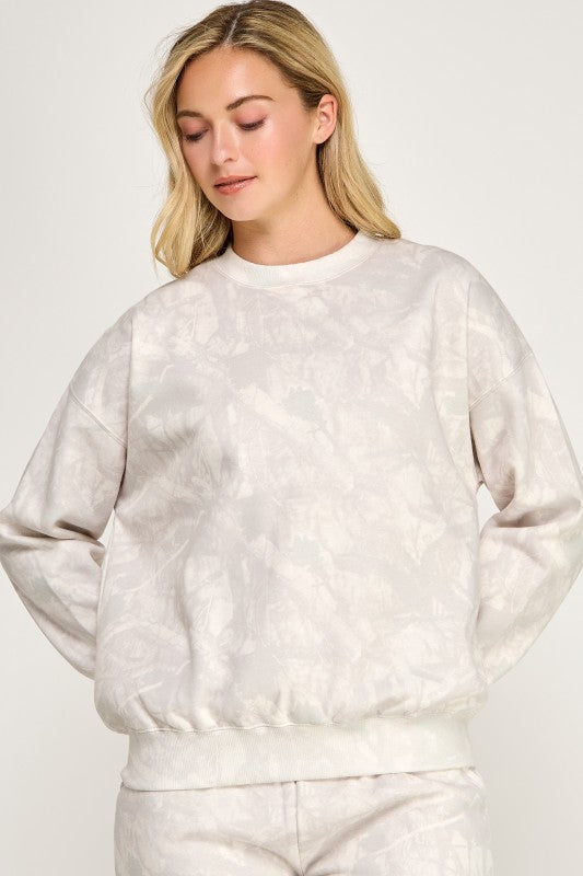 Beige Camo Crew