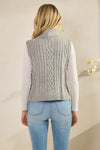 Grey Turtleneck Vest