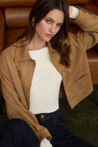 Camel Suede Jacket