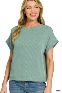 Ribbed Boat Neck