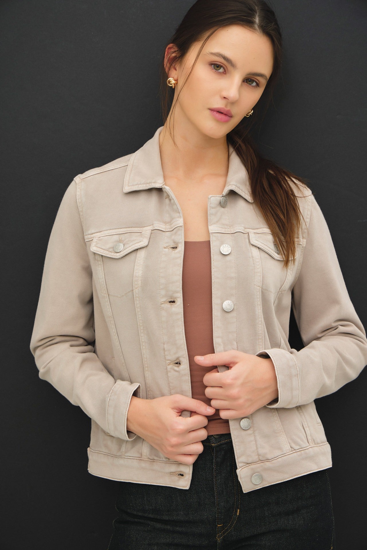 Stone Denim Shirt Jacket