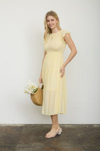 Yellow Smocked Dress