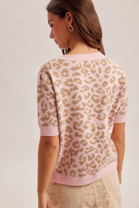 Pink Animal Cardigan