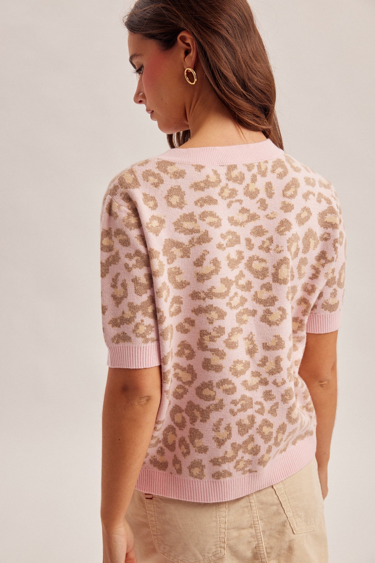 Pink Animal Cardigan