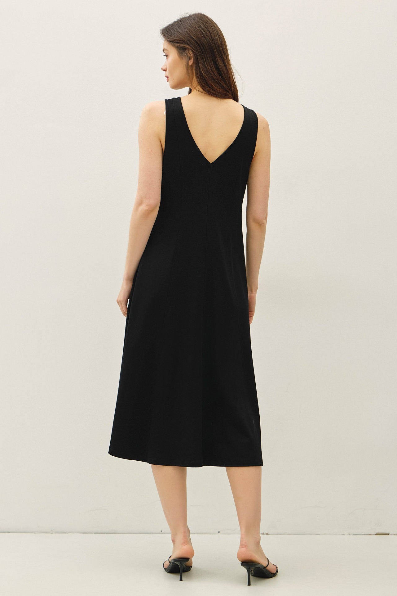 Black V-Neck Dress