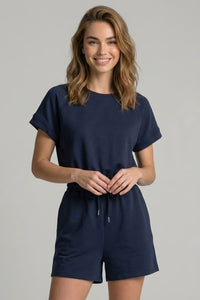 Navy Modal Romper