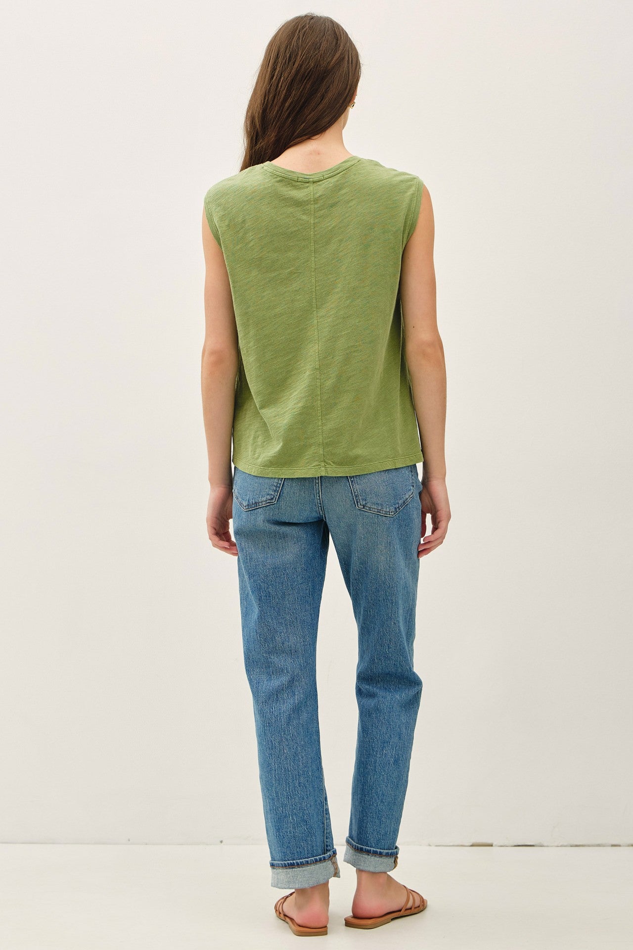 Fern V-Neck Slub