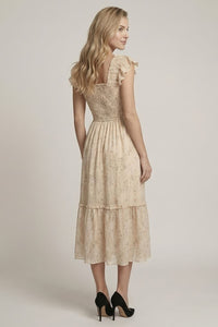 Cream Multo Floral Midi
