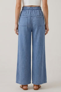 Denim Detail Wide Leg