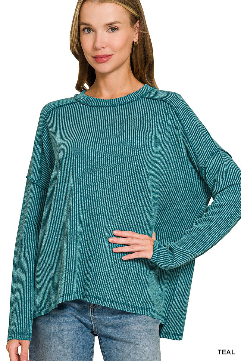 Teal Ribbed