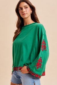 Christmas Tree Patch Top