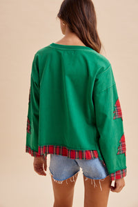 Christmas Tree Patch Top