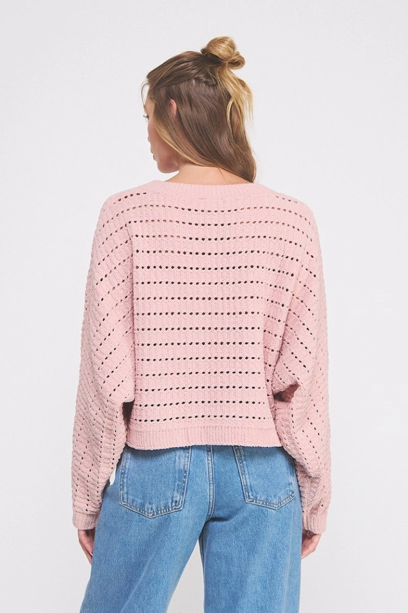 Rose Chenille Sweater