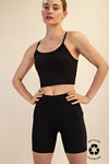 Black Biker Short