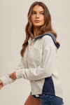 Heather Grey Hooded Pullover