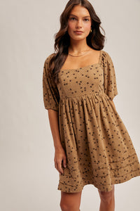 Taupe Corduroy Babydoll