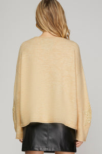 Taupe Sequin Stars
