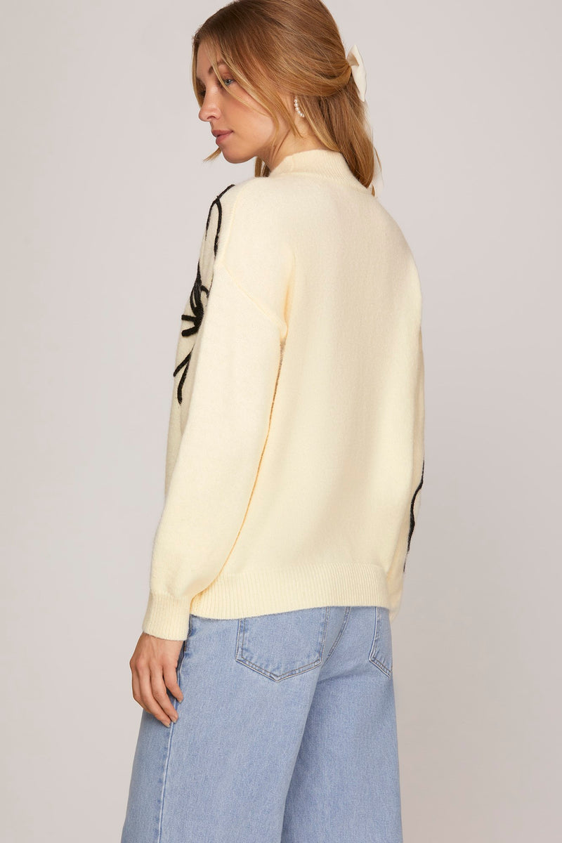 Cream Floral Embellished