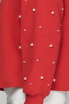 Red Pearl Knit