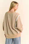 Taupe Side Slit Pullover