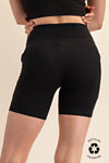 Black Biker Short