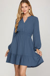 Dusty Blue Dress
