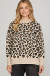 Taupe Leopard Sweater