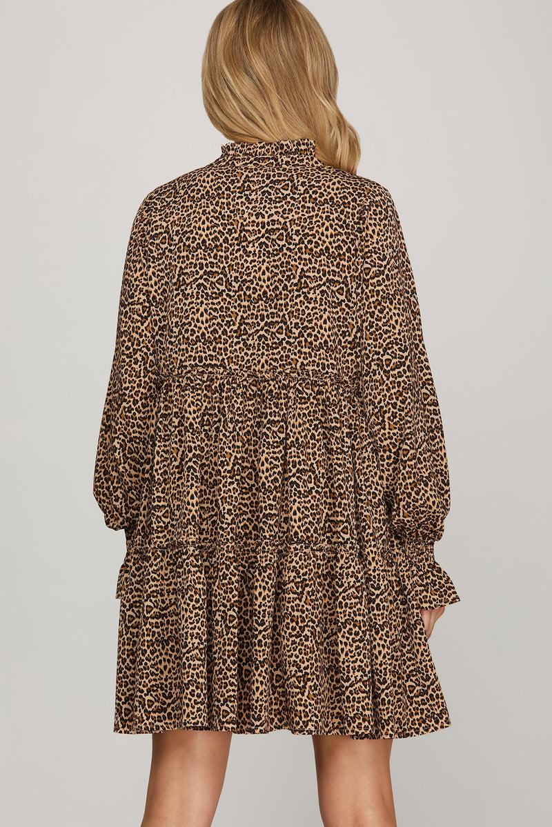 Leopard Babydoll Dress