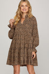 Leopard Babydoll Dress