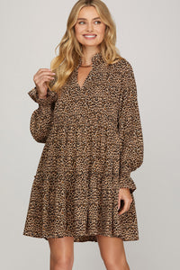 Leopard Babydoll Dress