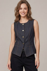 Dark Denim Vest