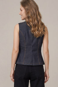 Dark Denim Vest