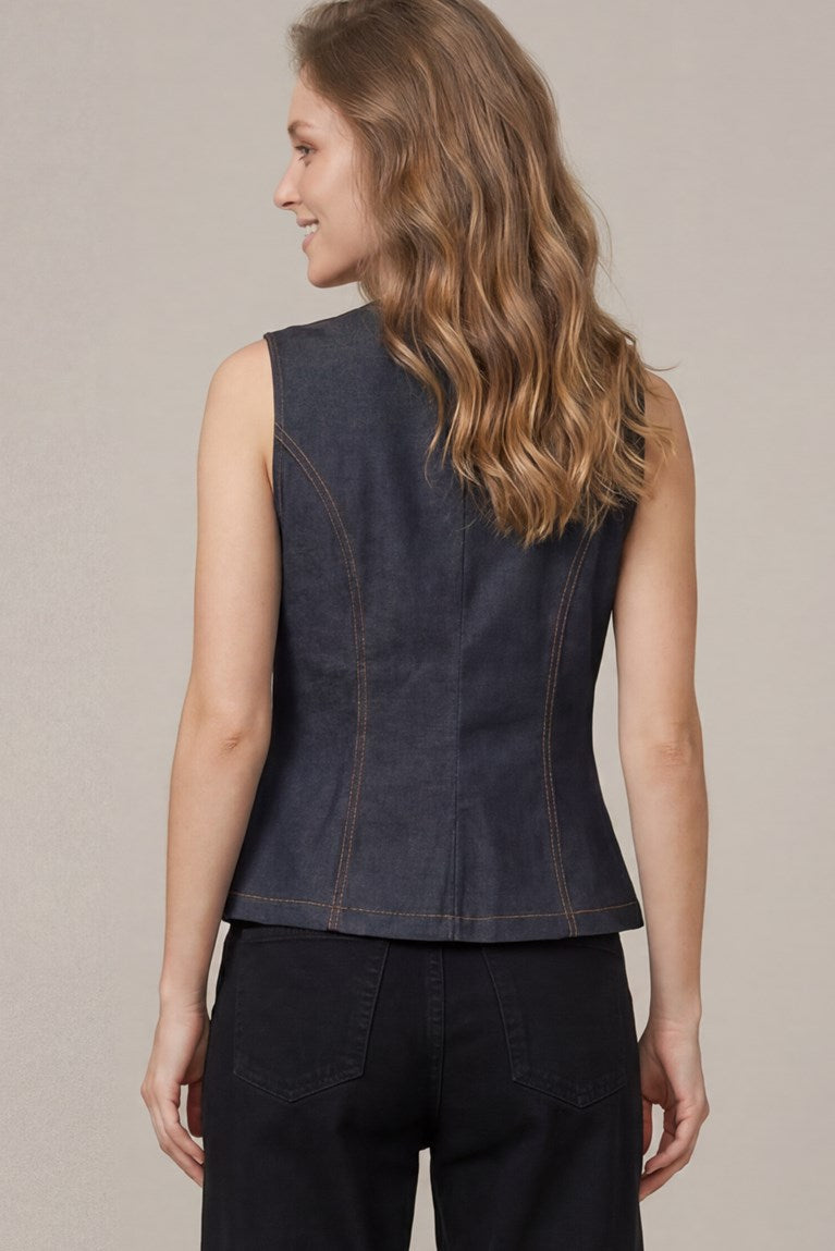 Dark Denim Vest