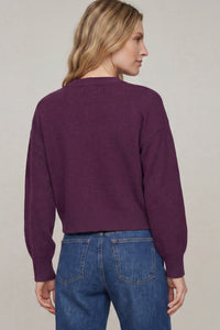 Plum Sweater Cardigan