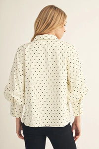 Polka Dot Bishop Sleeve