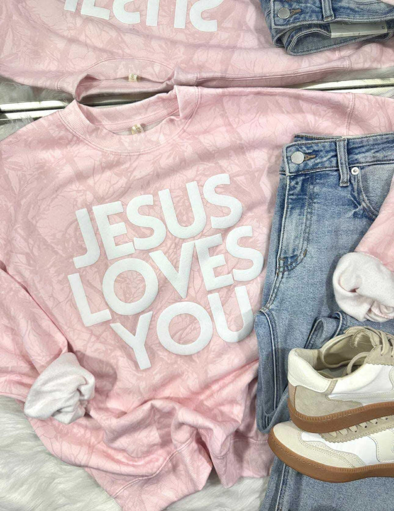 Pink Camo Jesus Loves You