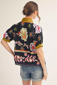 Boho Floral Top