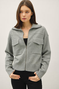 Grey Patch Pocket Jacket