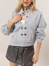 Grey Grommet Pullover