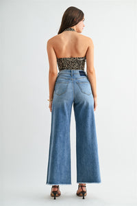 Wide Seam Raw Hem