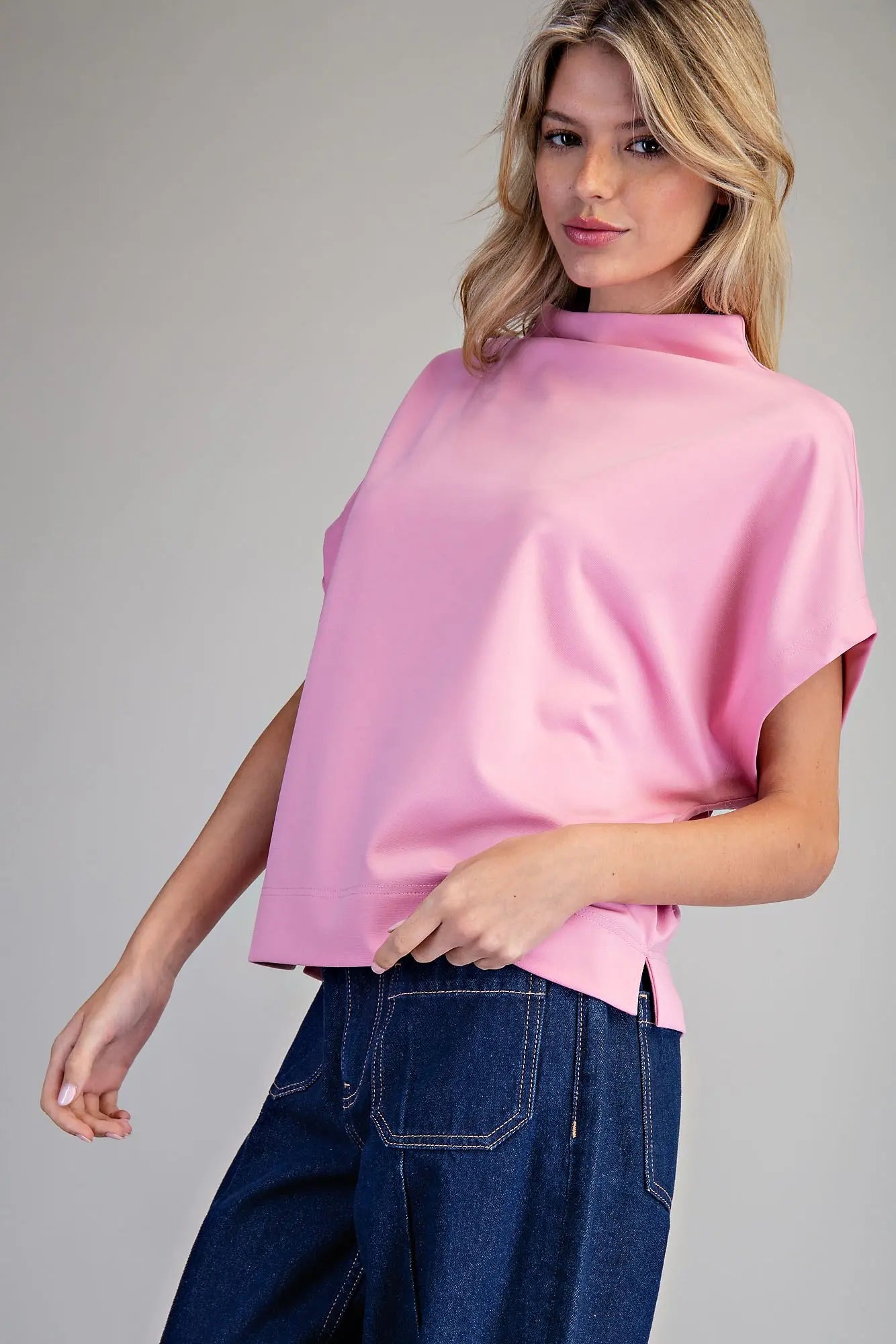 Pink Mock Top