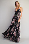 Black Floral Maxi