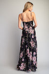 Black Floral Maxi