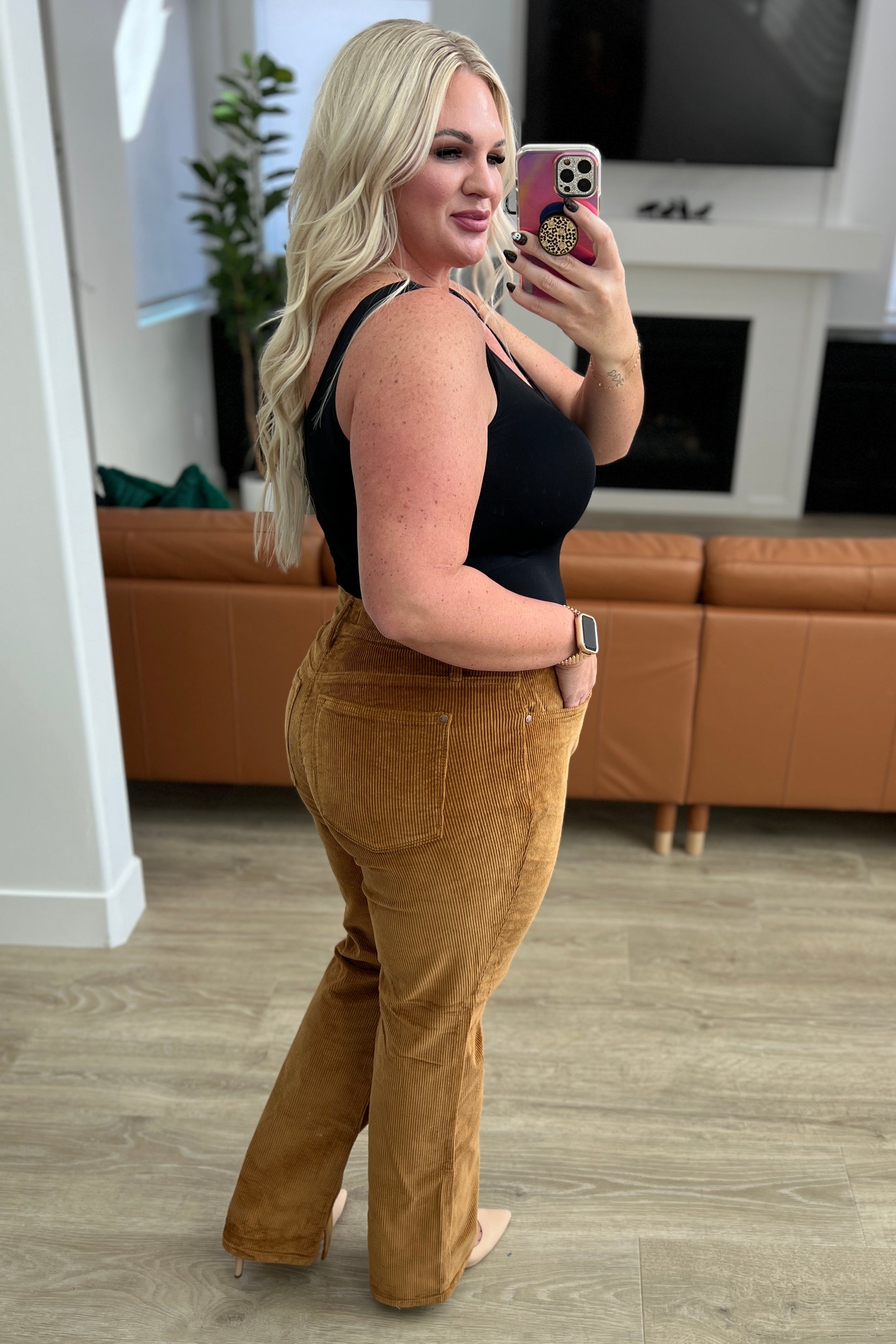 Cordelia Bootcut Corduroy Pants in Camel – The Clothes Line Boutique