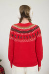 Red Fair Isle Sweater