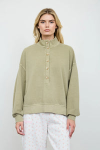 Olive Mock Henley