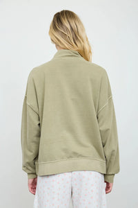 Olive Mock Henley