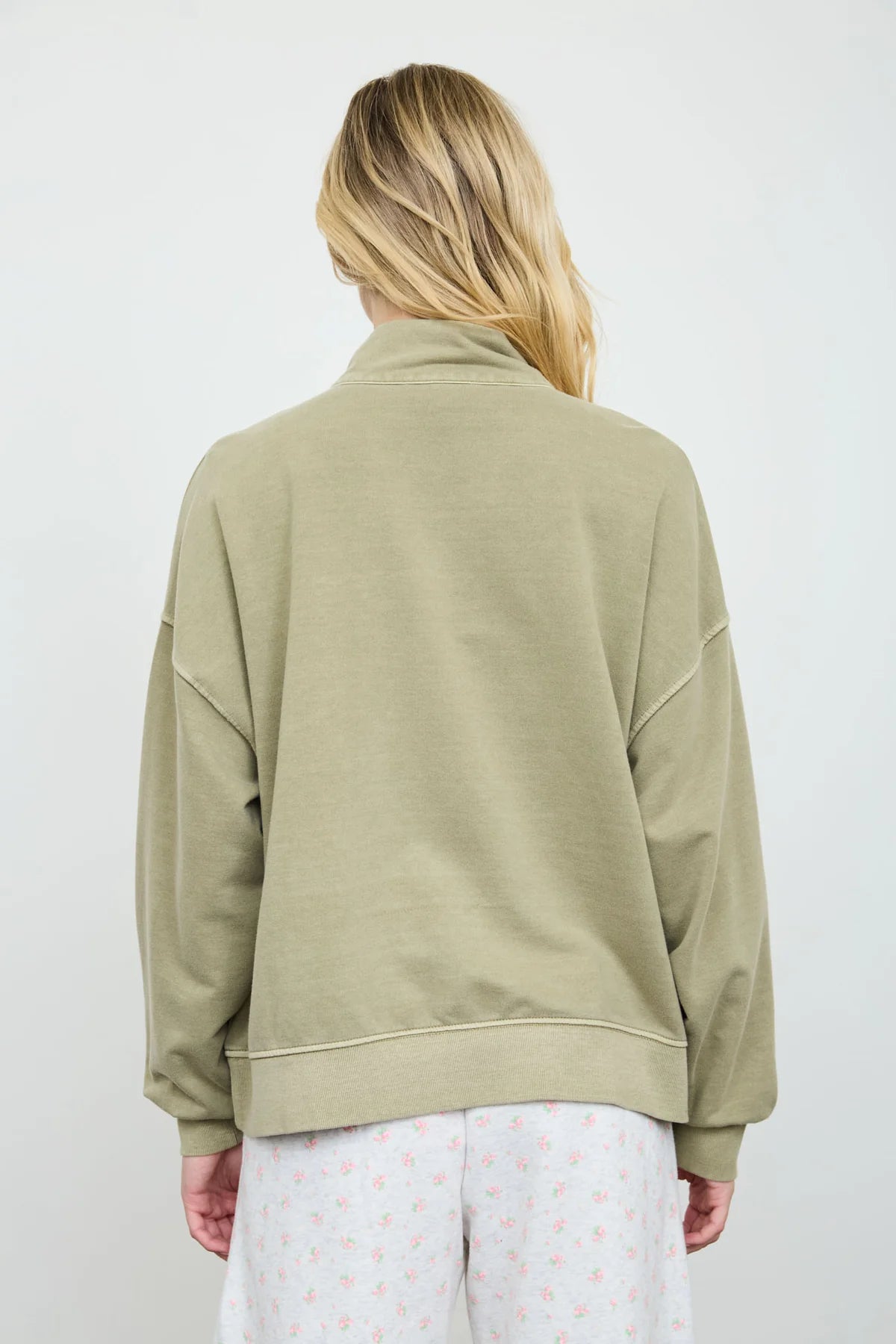 Olive Mock Henley