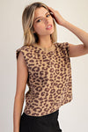 Leopard Sleeveless Sweater